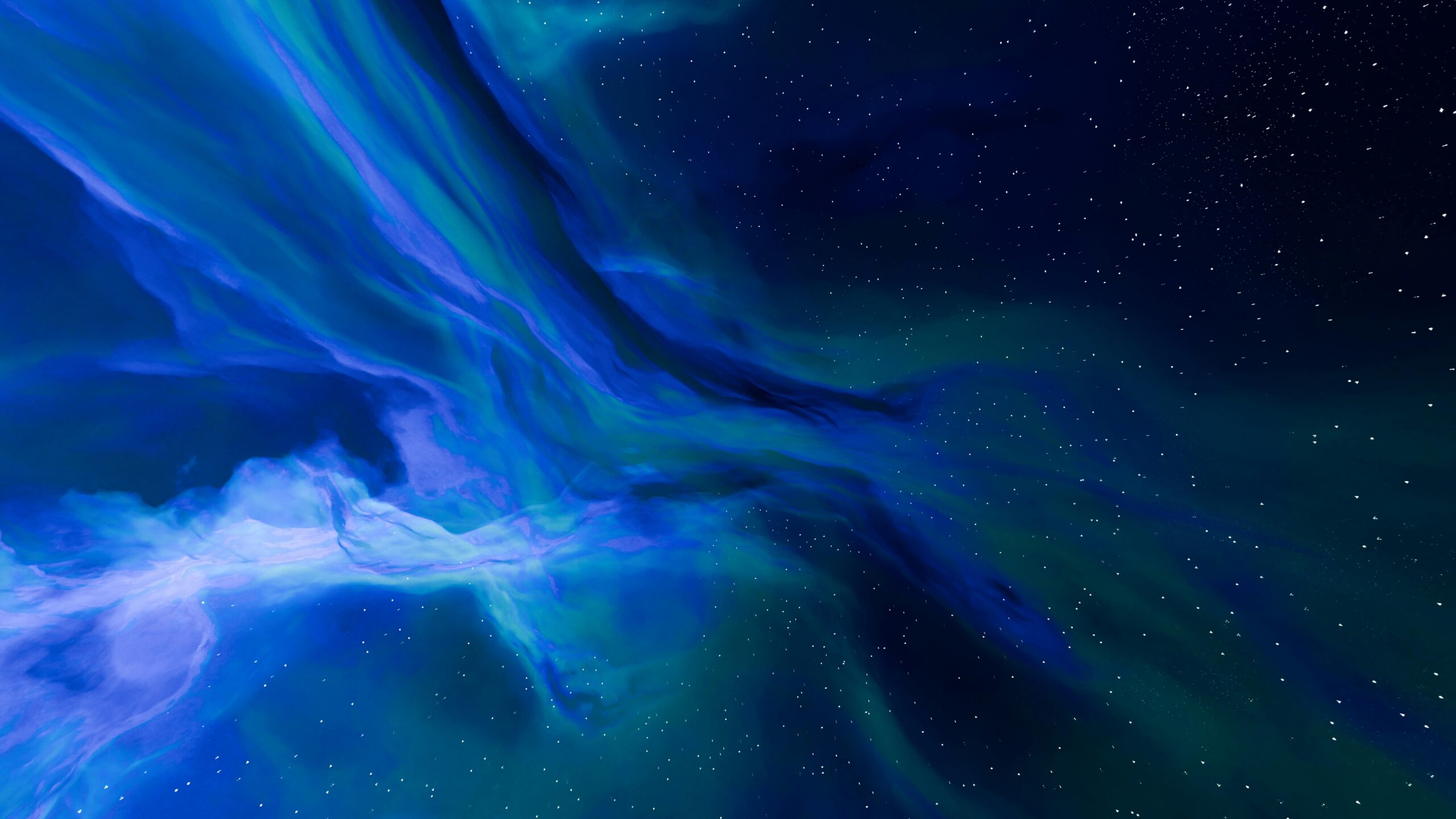 Visualization cosmic magnetic field map red and blue