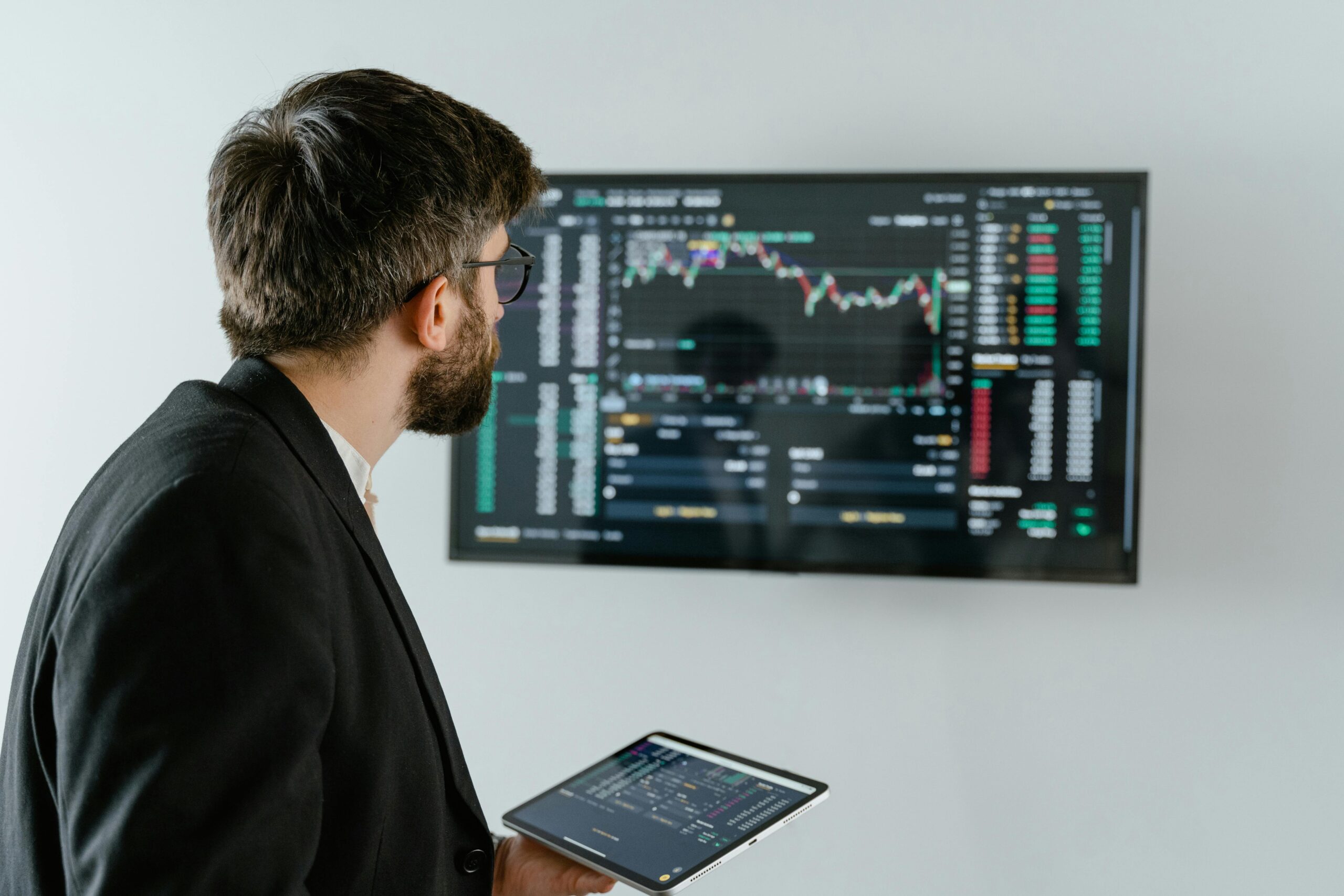 Ai-driven banking dashboard with analysts monitoring data and