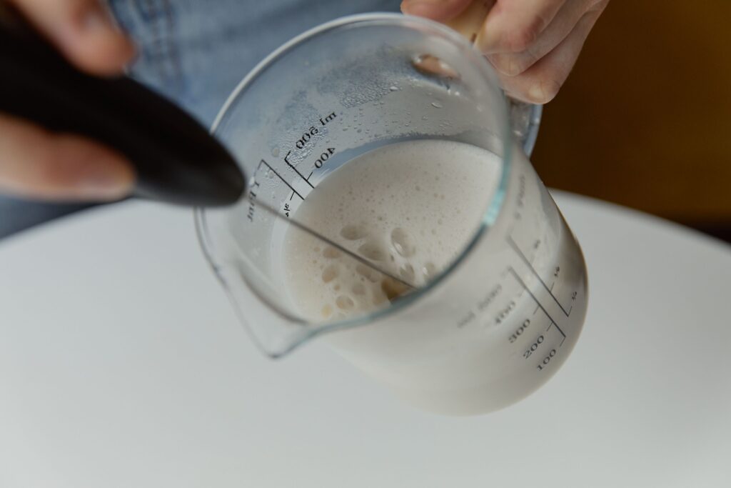 Countertop milk frother